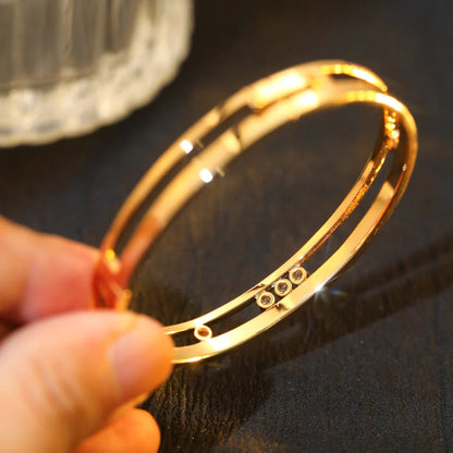 [⭐Aura]Move Romane Diamond Bangle Bracelet