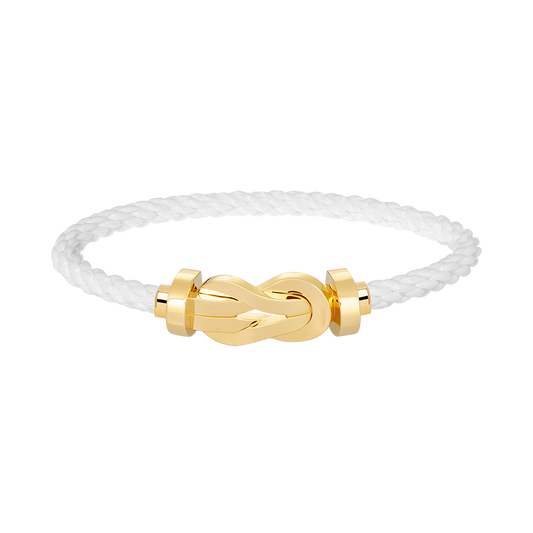 [⭐Aura]CHANCE LARGE 8 FIGURE BUCKLE NO DIAMOND BRACELET GOLD