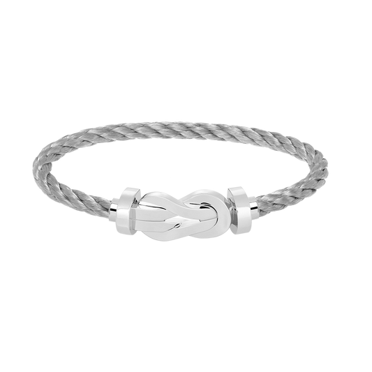 [⭐Aura]CHANCE LARGE 8 FIGURE BUCKLE NO DIAMOND BRACELET SILVER
