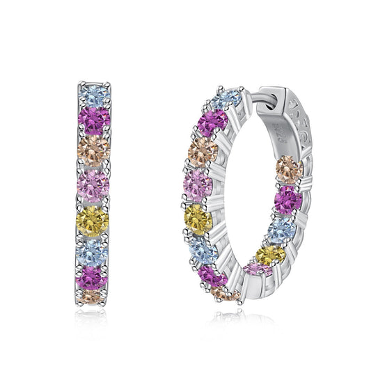 [Tonmkive Jewelry]Unique Round Cut Daily Earrings
