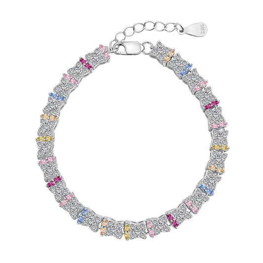 [Tonmkive Jewelry]Unique Colorful Flower Shape Daily Bracelet