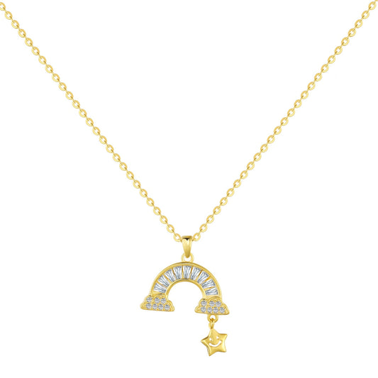 [Tonmkive Jewelry]Unique Rainbow Star Necklace