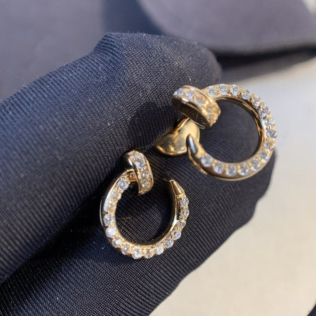 [Spark]JUSTE EARRINGS GOLD DIAMONDS