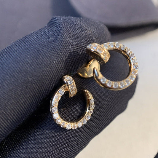 [⭐Aura]JUSTE EARRINGS GOLD DIAMONDS