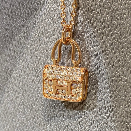 [⭐Aura]CONSTANCE PEDANT DIAMOND NECKLACE