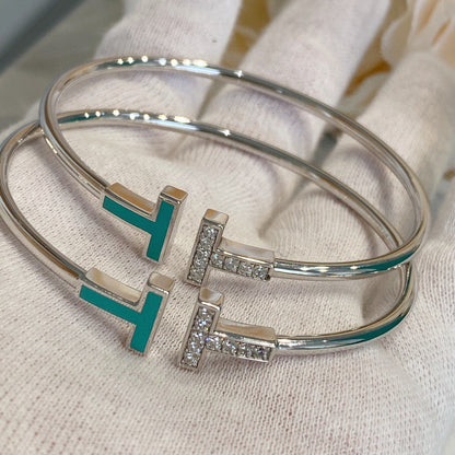 [Spark Jewels]T BRACELET 1.8MM TURQUOISE DIAMOND