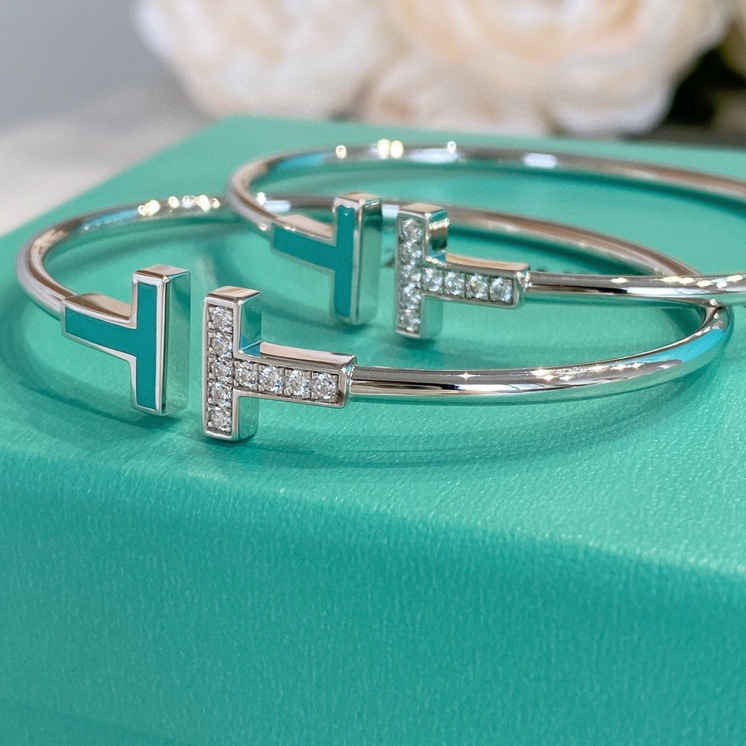 [Spark Jewels]T BRACELET 1.8MM TURQUOISE DIAMOND