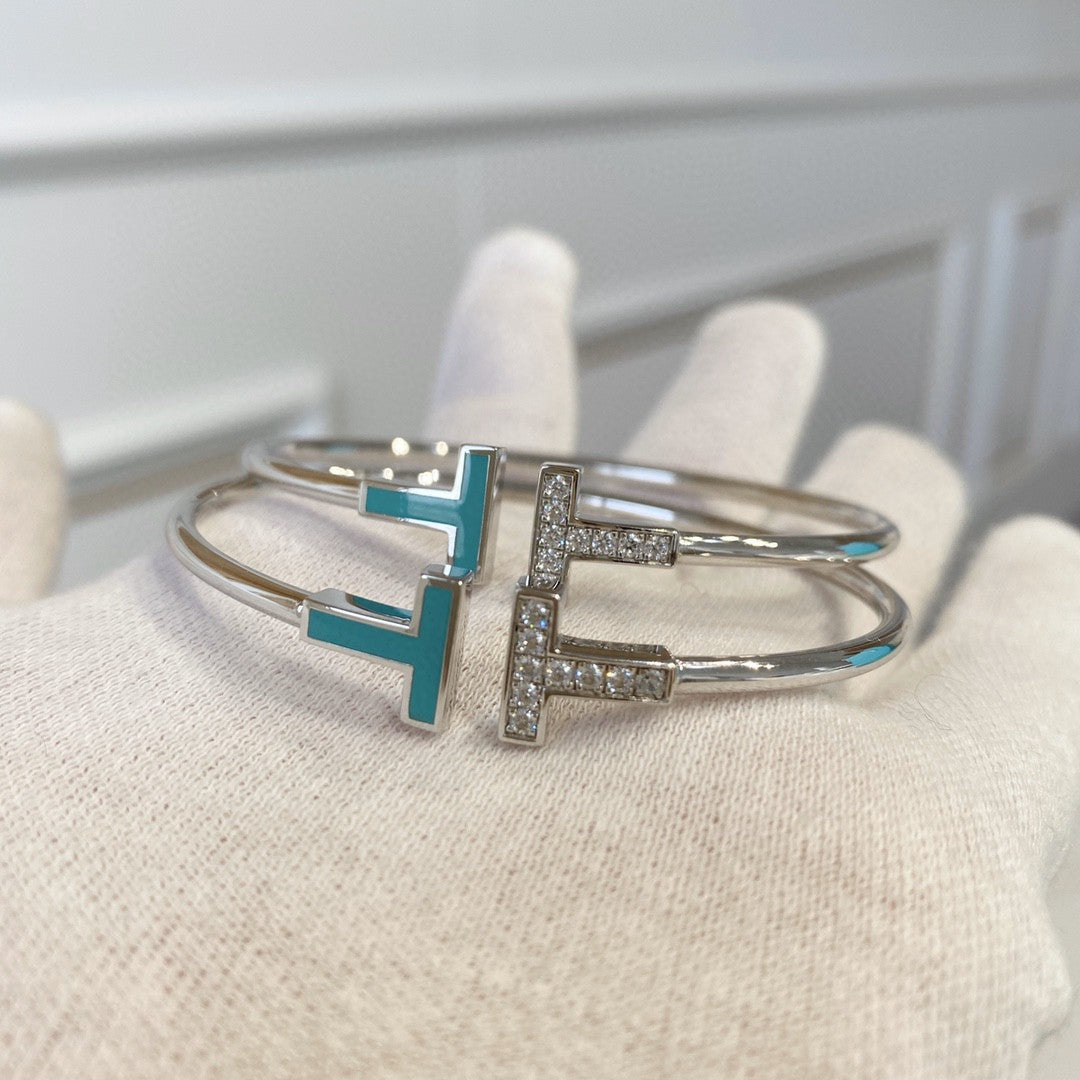 [Spark Jewels]T BRACELET 1.8MM TURQUOISE DIAMOND