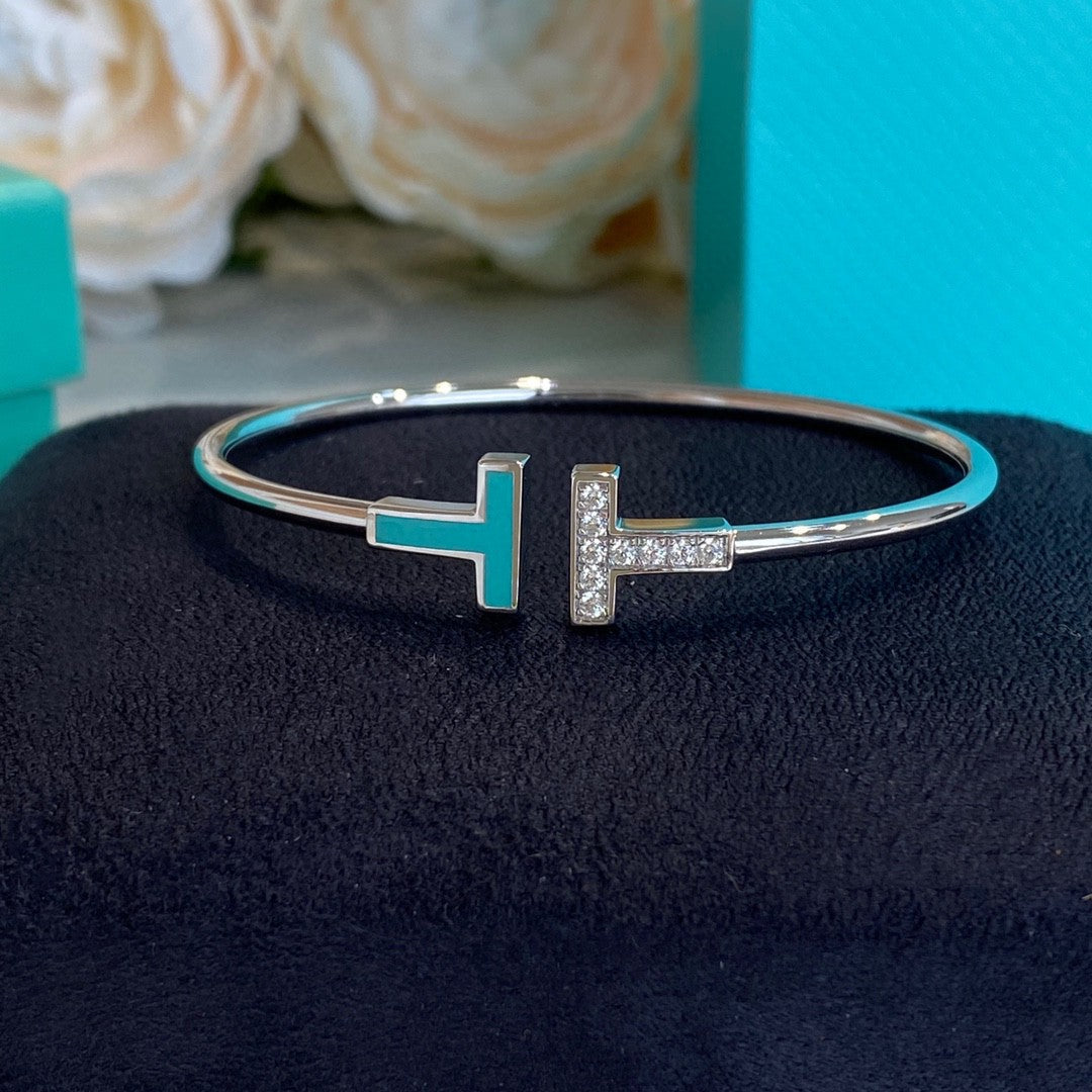 [Spark Jewels]T BRACELET 1.8MM TURQUOISE DIAMOND