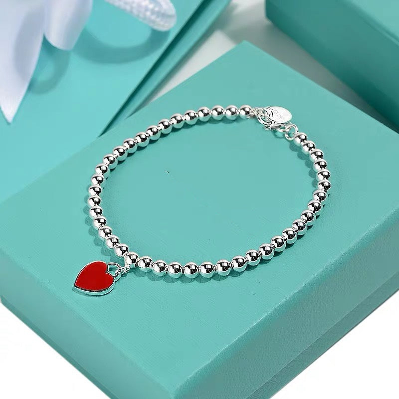 [Spark Jewels]MINI HEART BRACELET SILVER