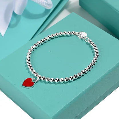 [Spark Jewels]MINI HEART BRACELET SILVER
