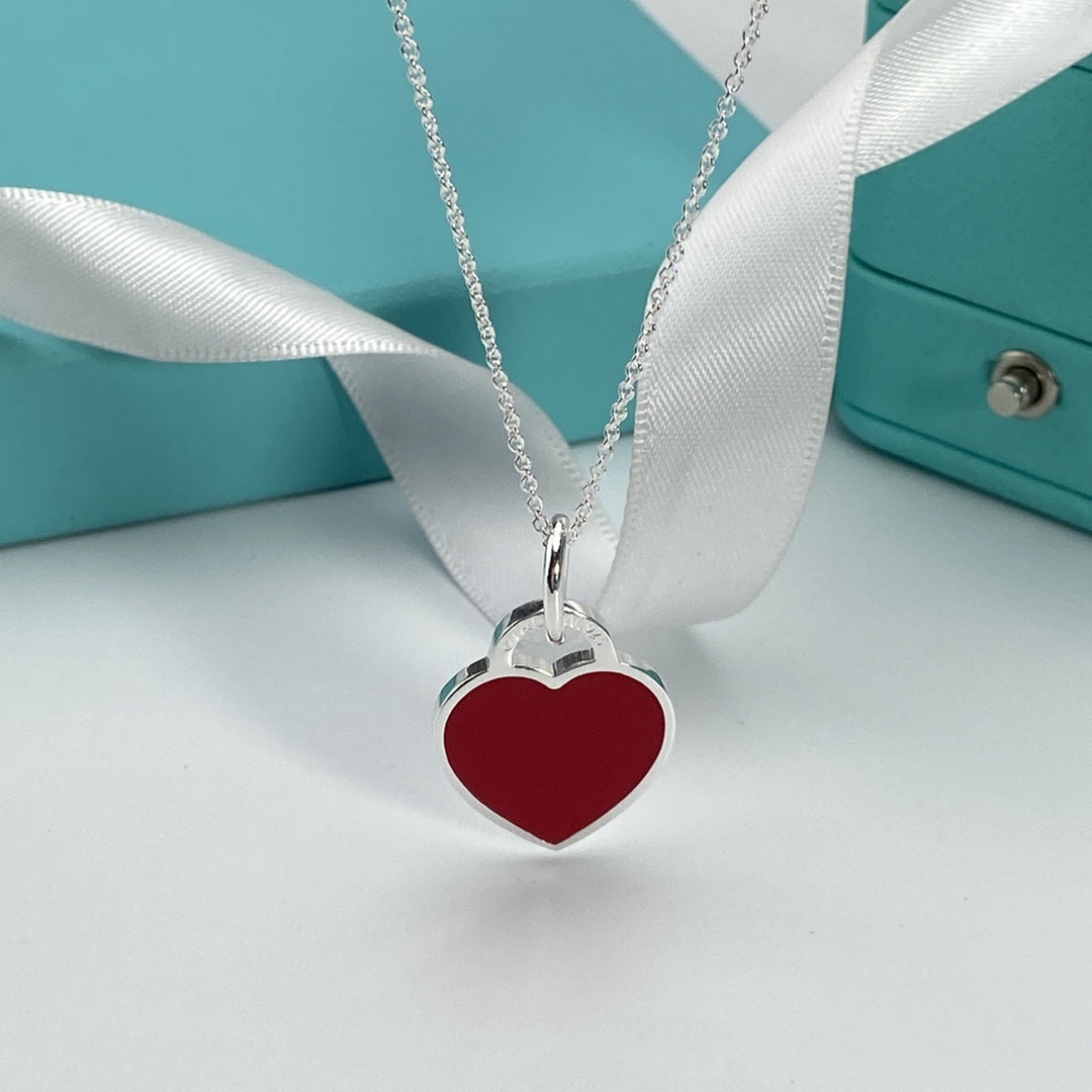 [Spark Jewels]HEART PEDANT SILVER NECKLACE