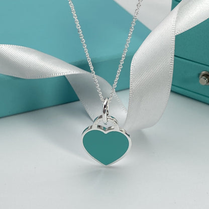 [Spark Jewels]HEART PEDANT SILVER NECKLACE