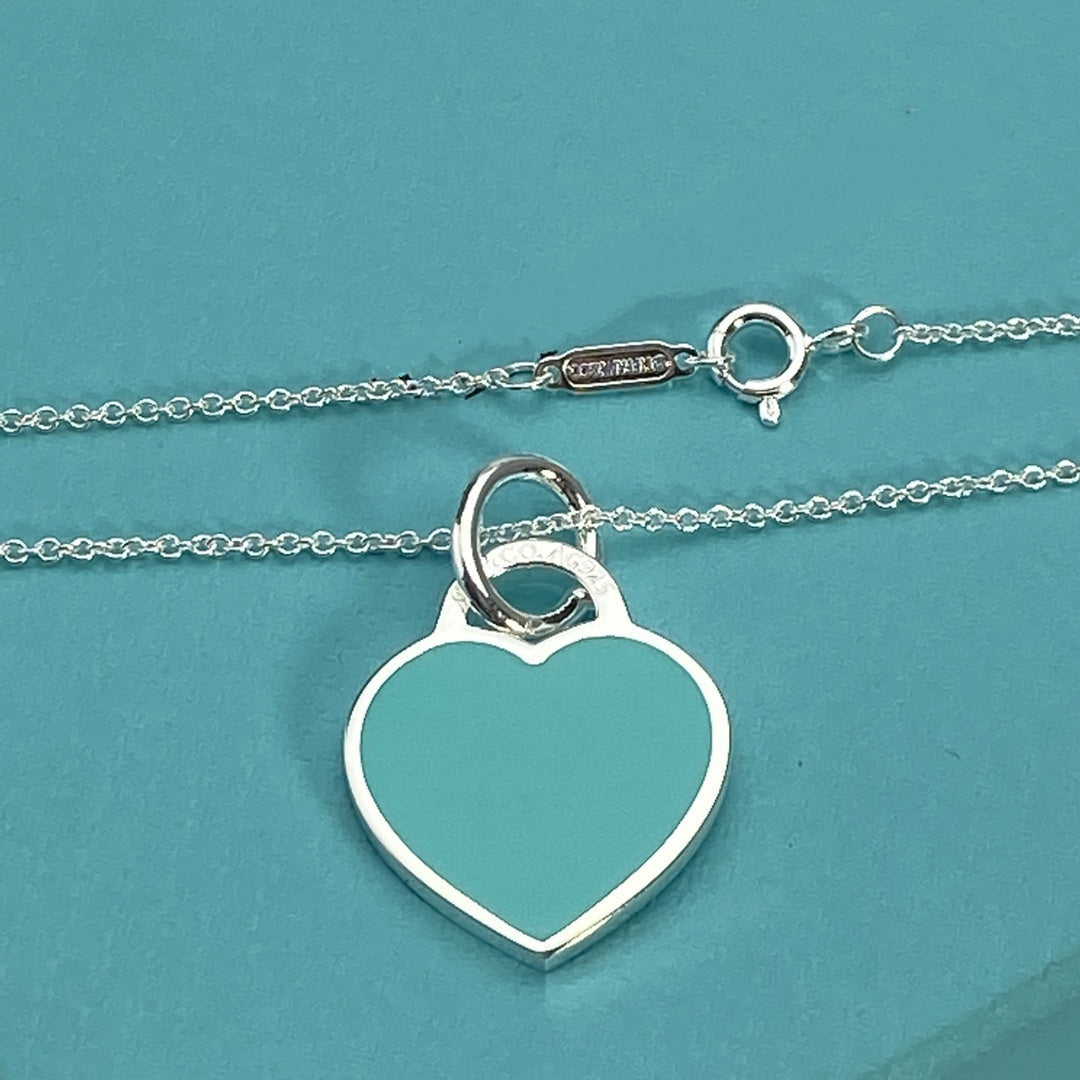 [Spark Jewels]HEART PEDANT SILVER NECKLACE