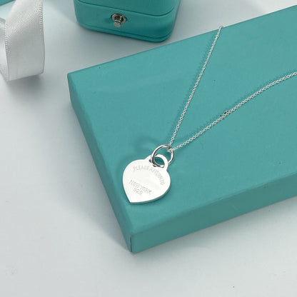 [Spark Jewels]HEART PEDANT SILVER NECKLACE