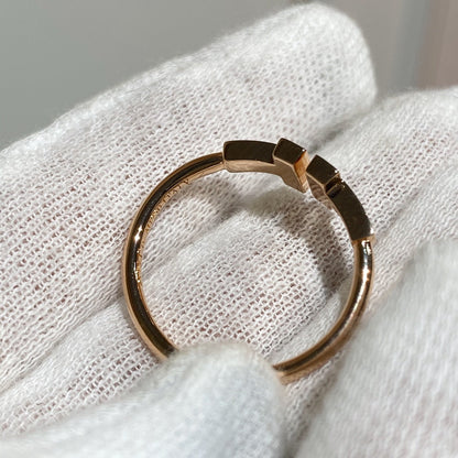 [Spark Jewels] WIRE RING DIAMOND PINK GOLD