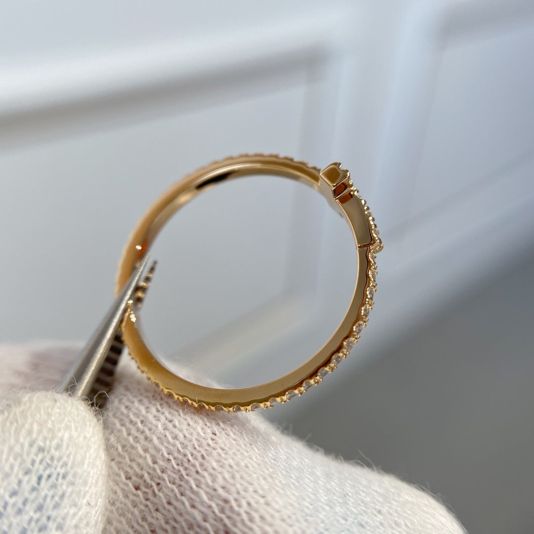 [Spark Jewels]T RING DIAMOND PINK GOLD