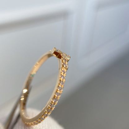 [Spark Jewels]T RING DIAMOND PINK GOLD