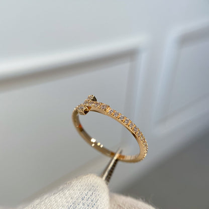 [Spark Jewels]T RING DIAMOND PINK GOLD