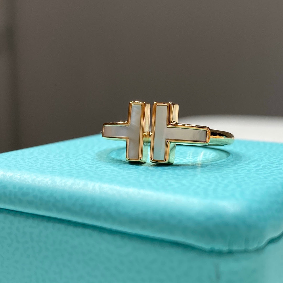 [Spark Jewels] WIRE MOP RING PINK GOLD