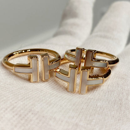 [Spark Jewels] WIRE MOP RING PINK GOLD