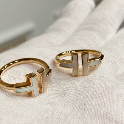 [Spark Jewels] WIRE MOP RING PINK GOLD