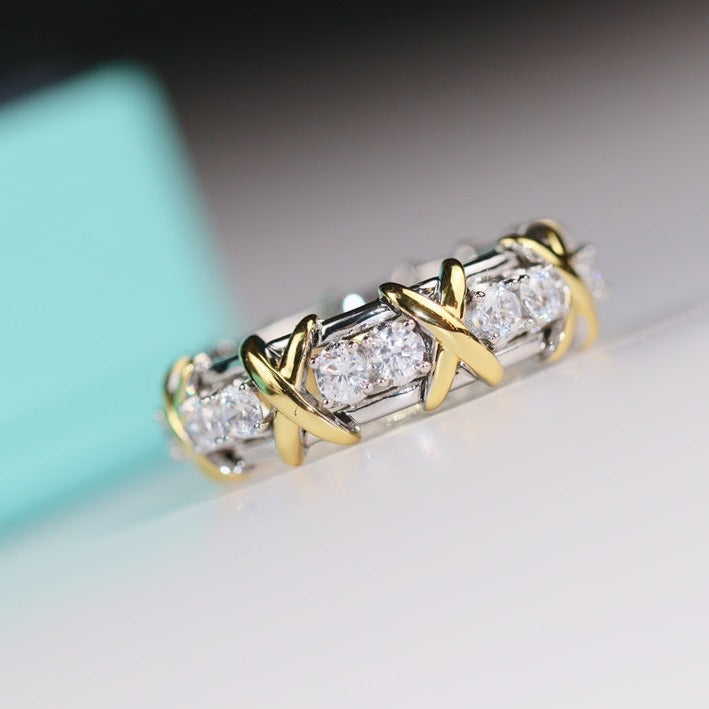[Spark Jewels]SIXTEEN STONE RING GOLD