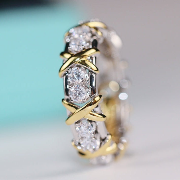 [Spark Jewels]SIXTEEN STONE RING GOLD