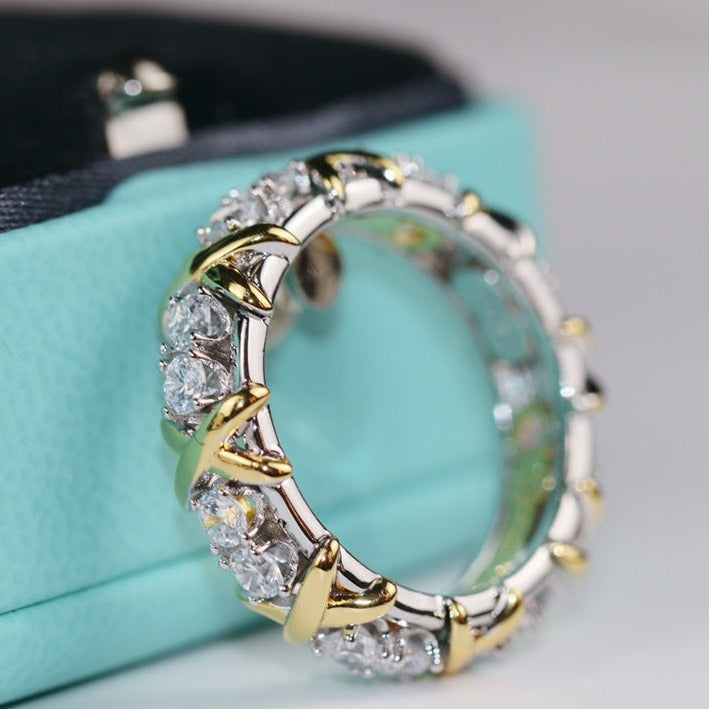 [Spark Jewels]SIXTEEN STONE RING GOLD
