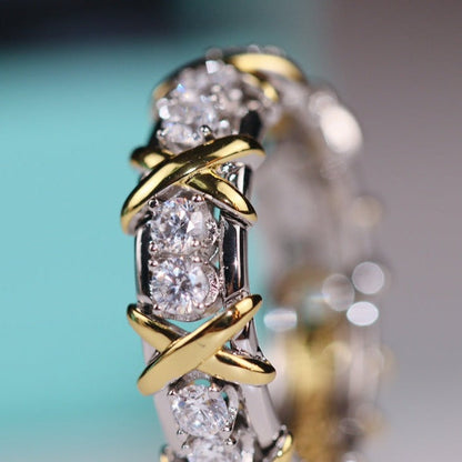 [Spark Jewels]SIXTEEN STONE RING GOLD