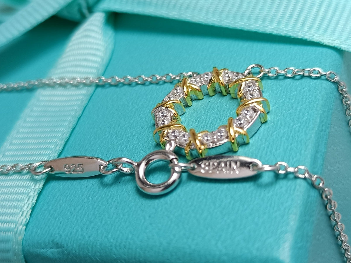 [Spark Jewels]SIXTEEN STONE NECKLACE GOLD