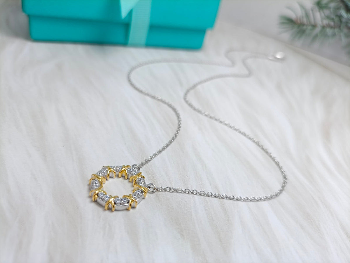 [Spark Jewels]SIXTEEN STONE NECKLACE GOLD