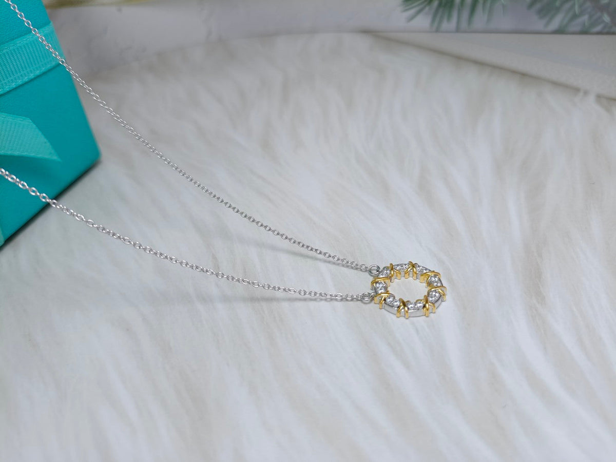 [Spark Jewels]SIXTEEN STONE NECKLACE GOLD