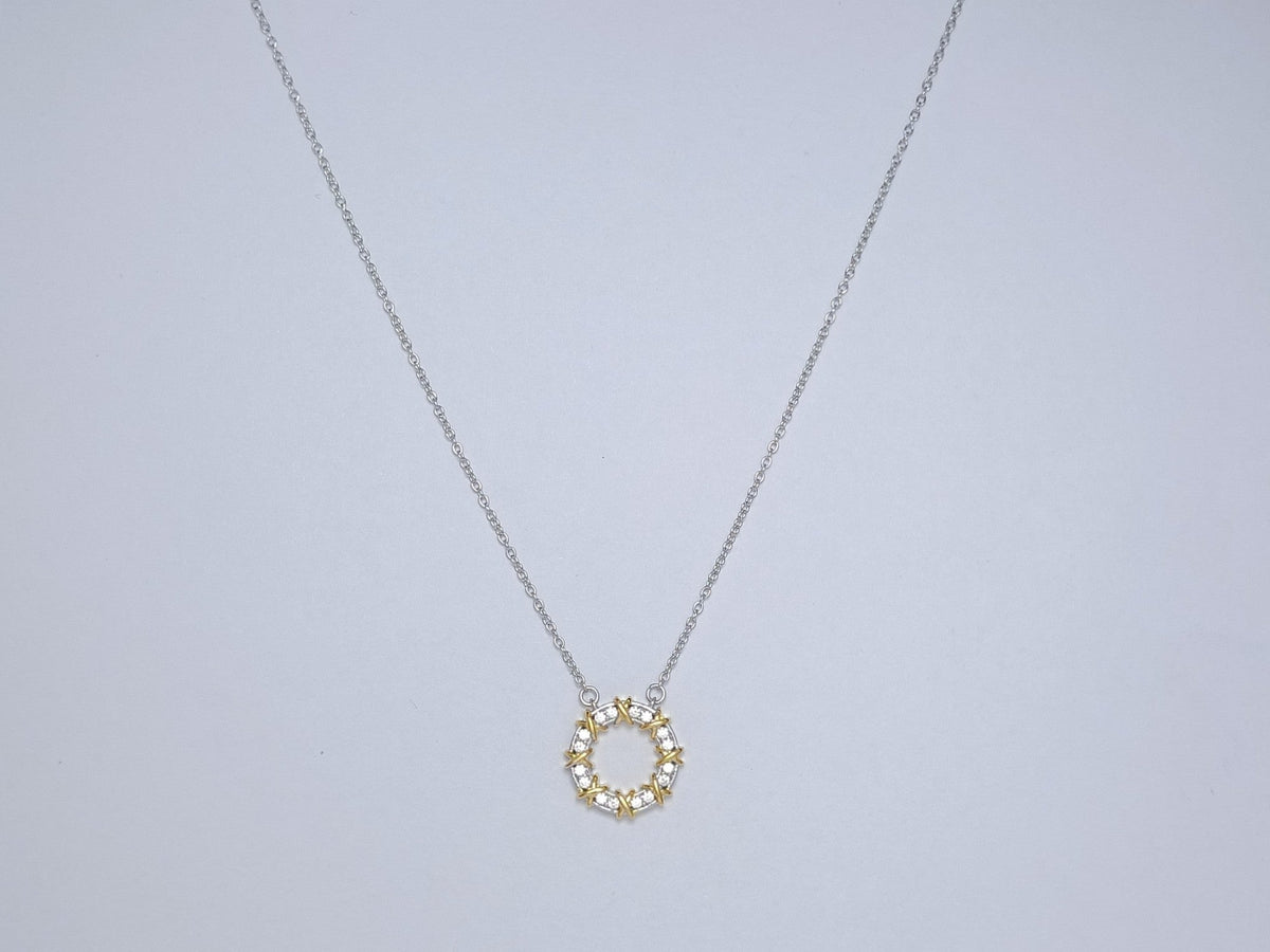 [Spark Jewels]SIXTEEN STONE NECKLACE GOLD