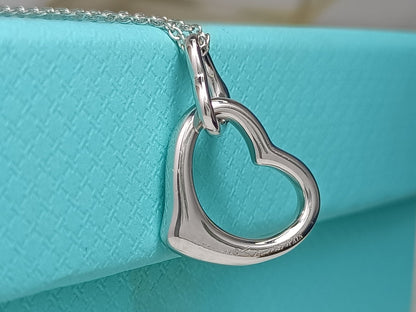 [Spark Jewels]DOUBLE HEART SILVER NECKLACE