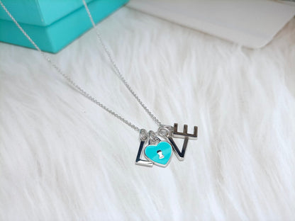[Spark Jewels]LOVE TEXT PEDANT NECKLACE