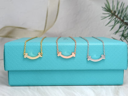 [Spark Jewels]MINI SMILE PEDANT NECKLACE