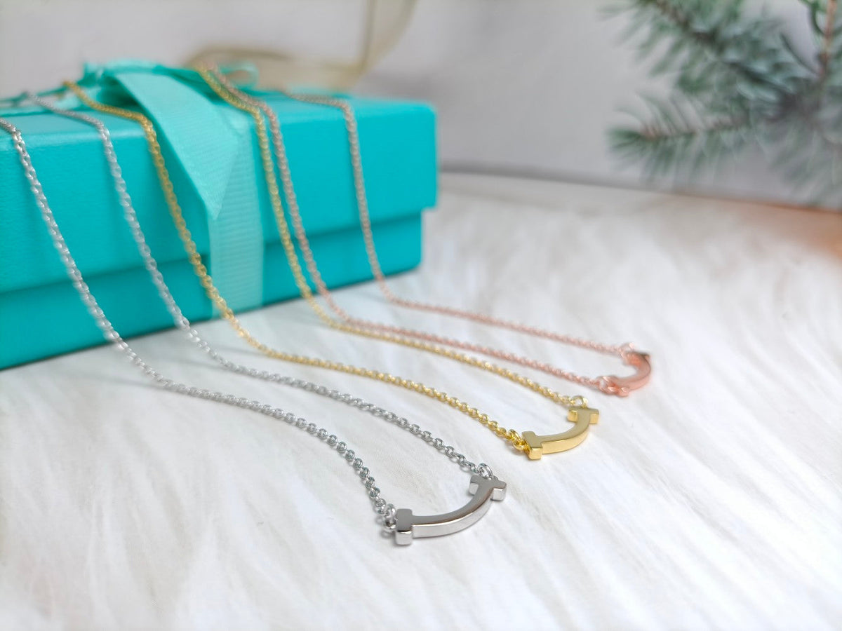 [Spark Jewels]MINI SMILE PEDANT NECKLACE