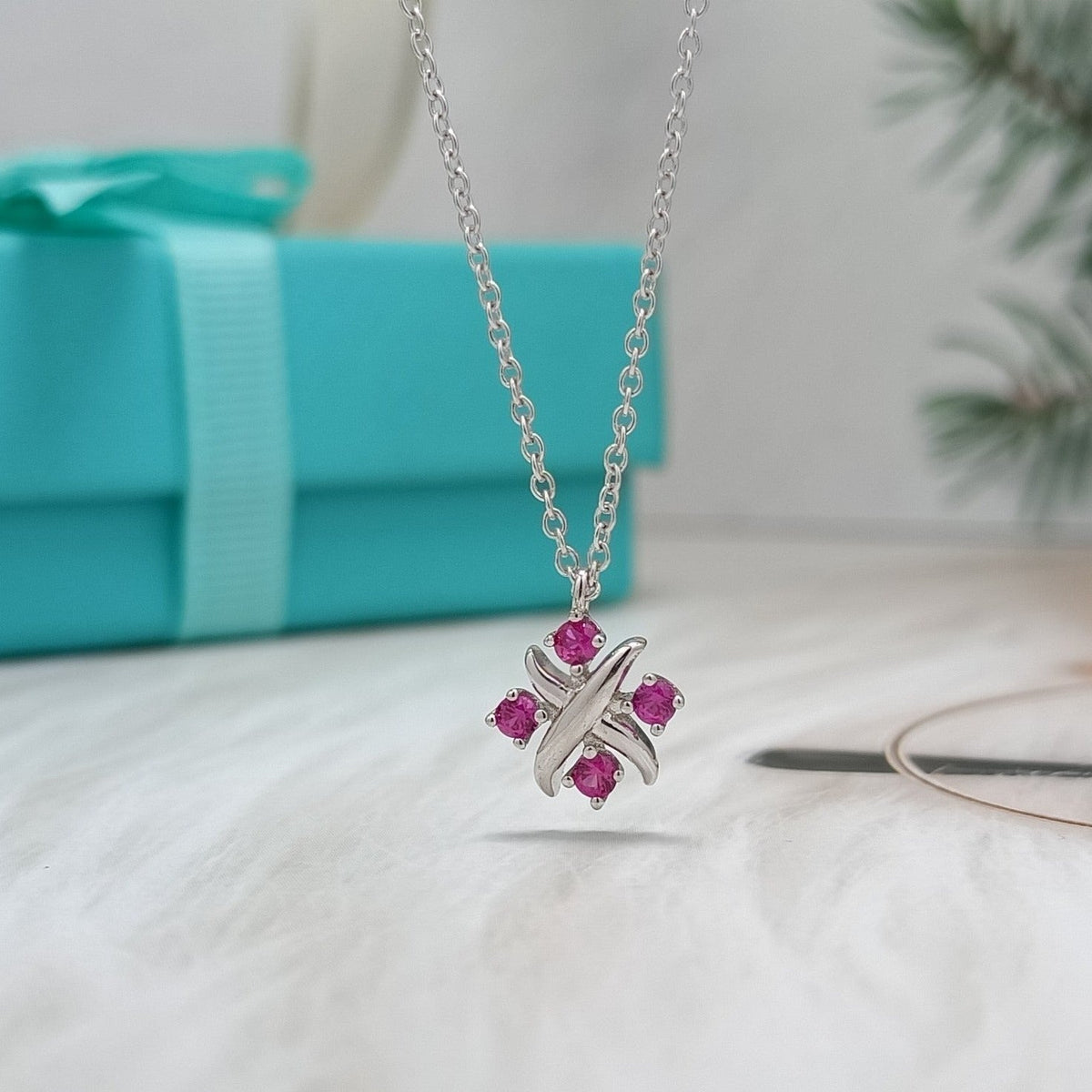 [Spark Jewels]PINWHEEL NECKLACE DIAMOND