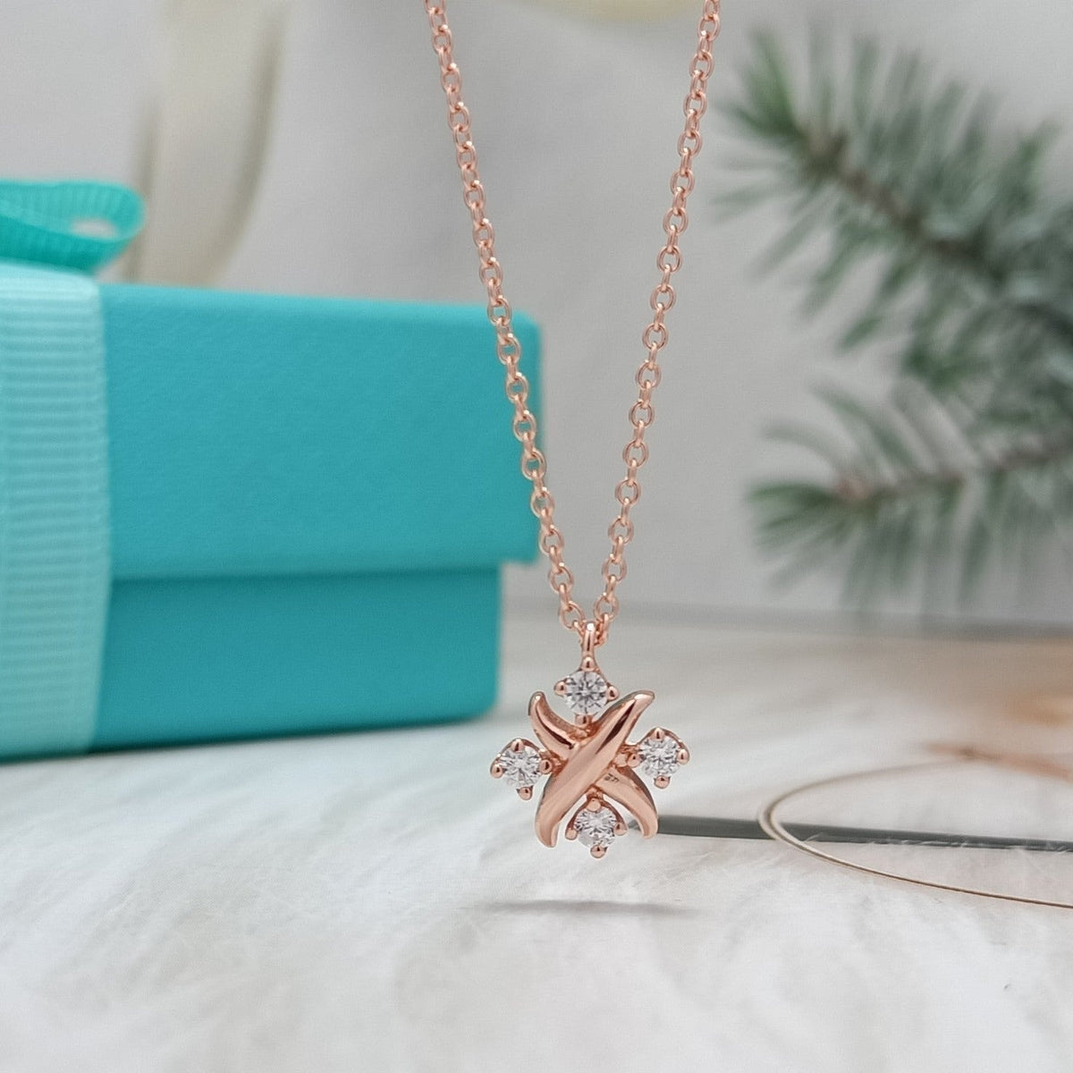 [Spark Jewels]PINWHEEL NECKLACE DIAMOND