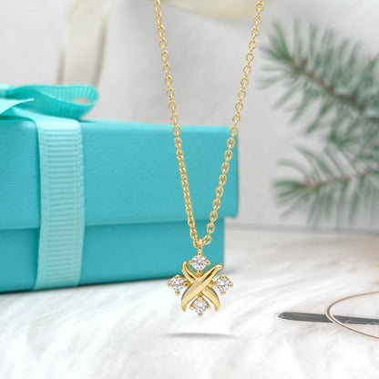 [Spark Jewels]PINWHEEL NECKLACE DIAMOND