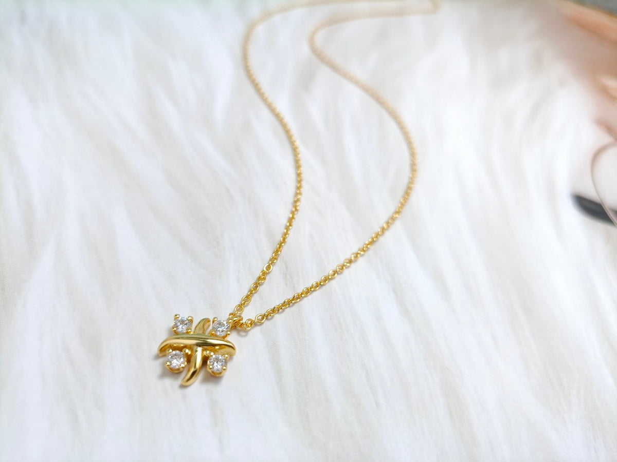 [Spark Jewels]PINWHEEL NECKLACE DIAMOND