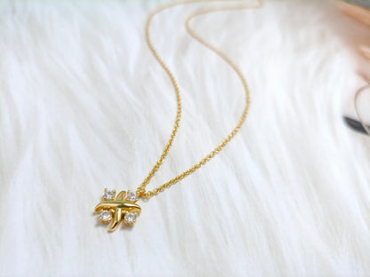 [Spark Jewels]PINWHEEL NECKLACE DIAMOND