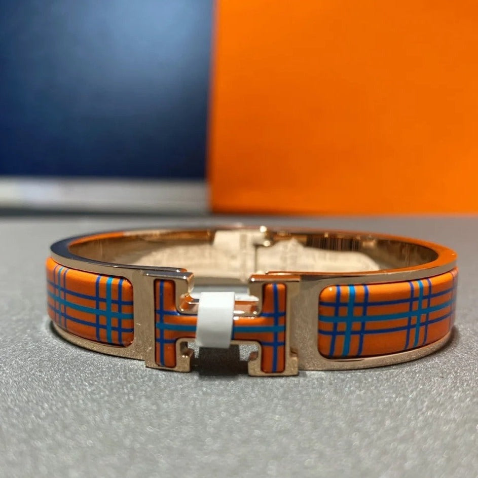 [⭐Spark]H TARTAN BRACELET 12MM