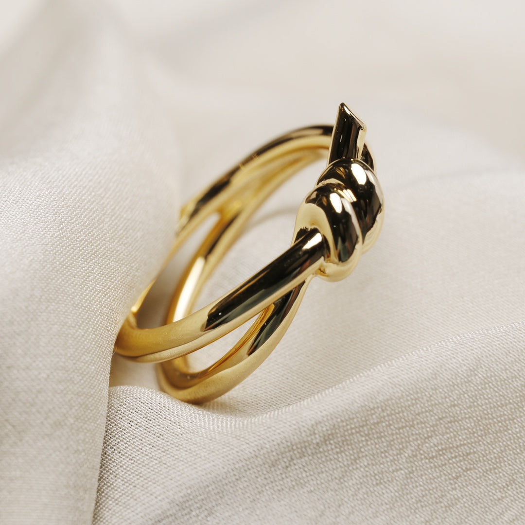 [Spark Jewels]KNOT RING GOLD