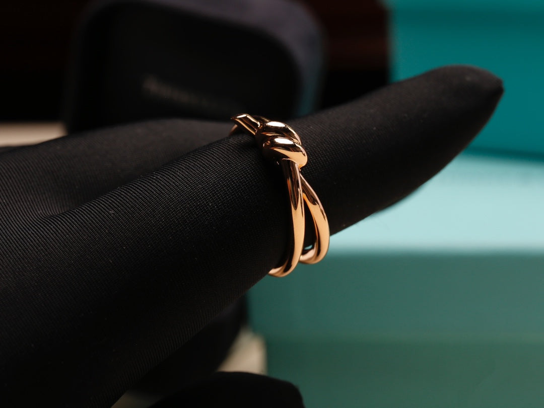 [Spark Jewels]KNOT RING PINK GOLD