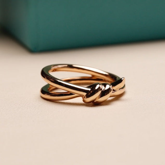 [Spark Jewels]KNOT RING PINK GOLD