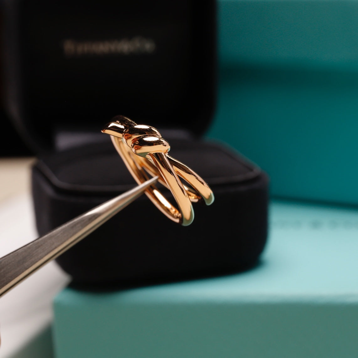 [Spark Jewels]KNOT RING PINK GOLD
