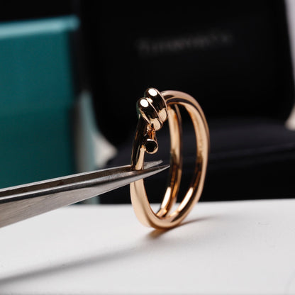 [Spark Jewels]KNOT RING PINK GOLD