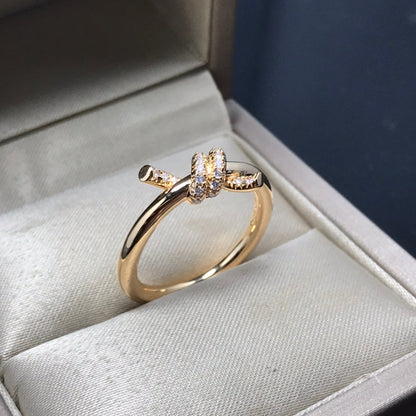 [Spark Jewels]KNOT RING 1.2MM DIAMOND